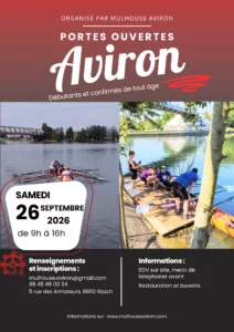 Affiche portes ouvertes Mulhouse-Aviron-Omnisport