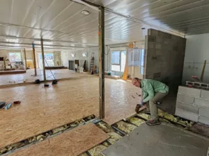 Pose plancher salle de sport